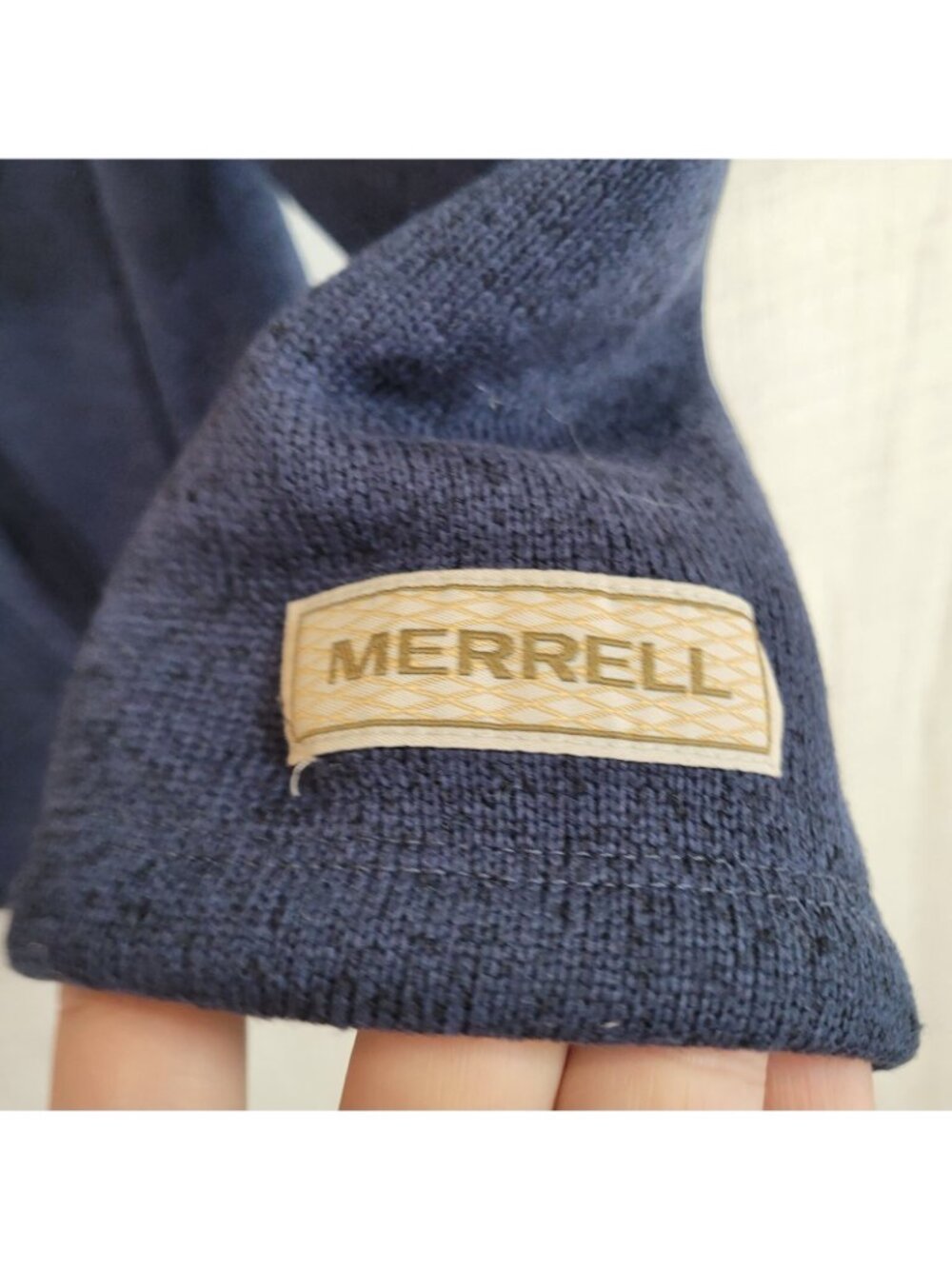 Merrell Sweatshirt Womens XL Blue Pullover 1/4 Button Collar Athleisure - Picture 10 of 11
